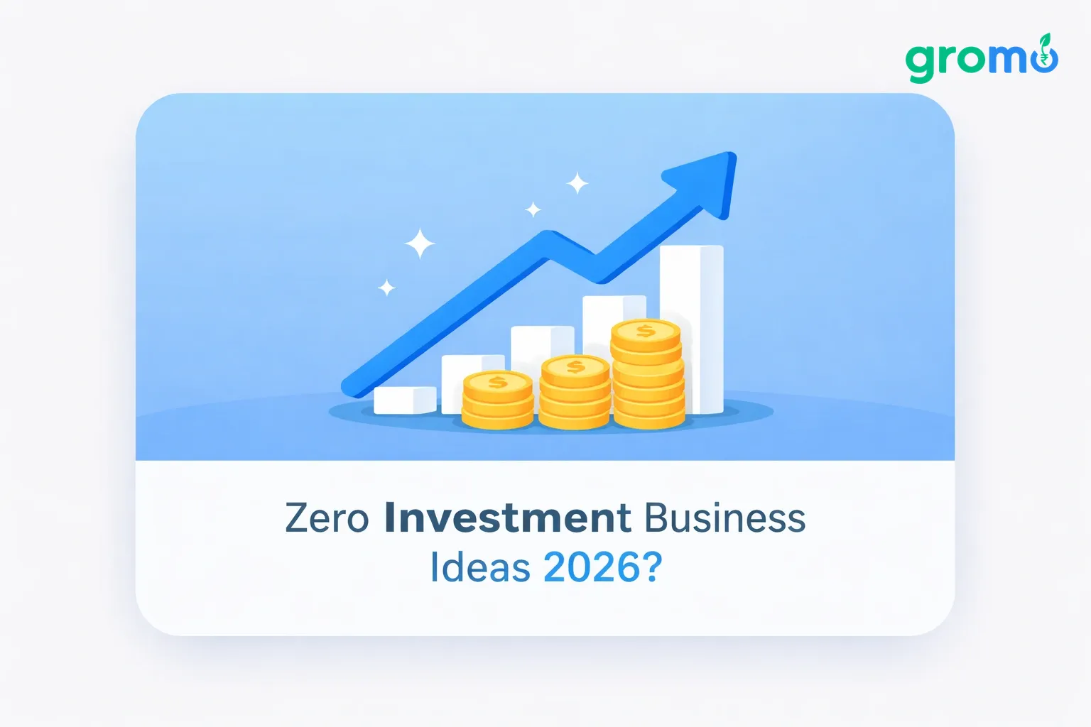 Zero Investment Business Ideas India 2026 | Earn with GroMo