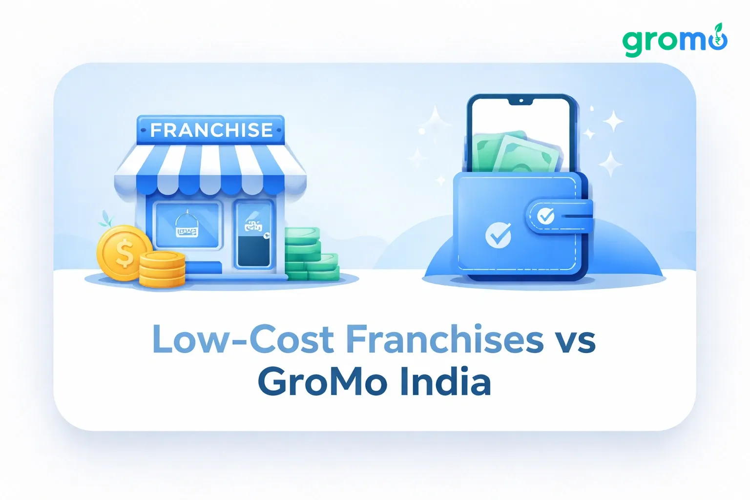 Low-Cost Franchises vs GroMo: No-Invest Income in India 2026